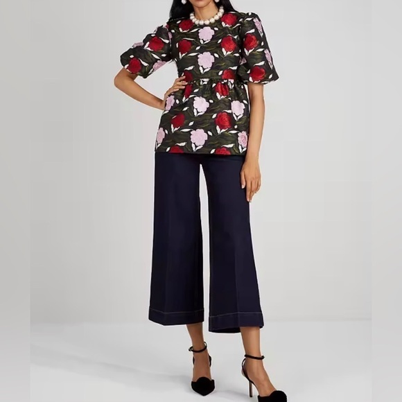 Kate Spade Rose Garden Brocade Top Size 14 NWT - Picture 1 of 15